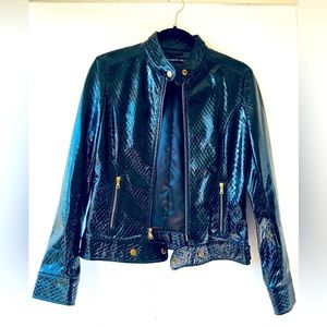 For Katie: Members Only Patent Leather Moto Jacket 🔥